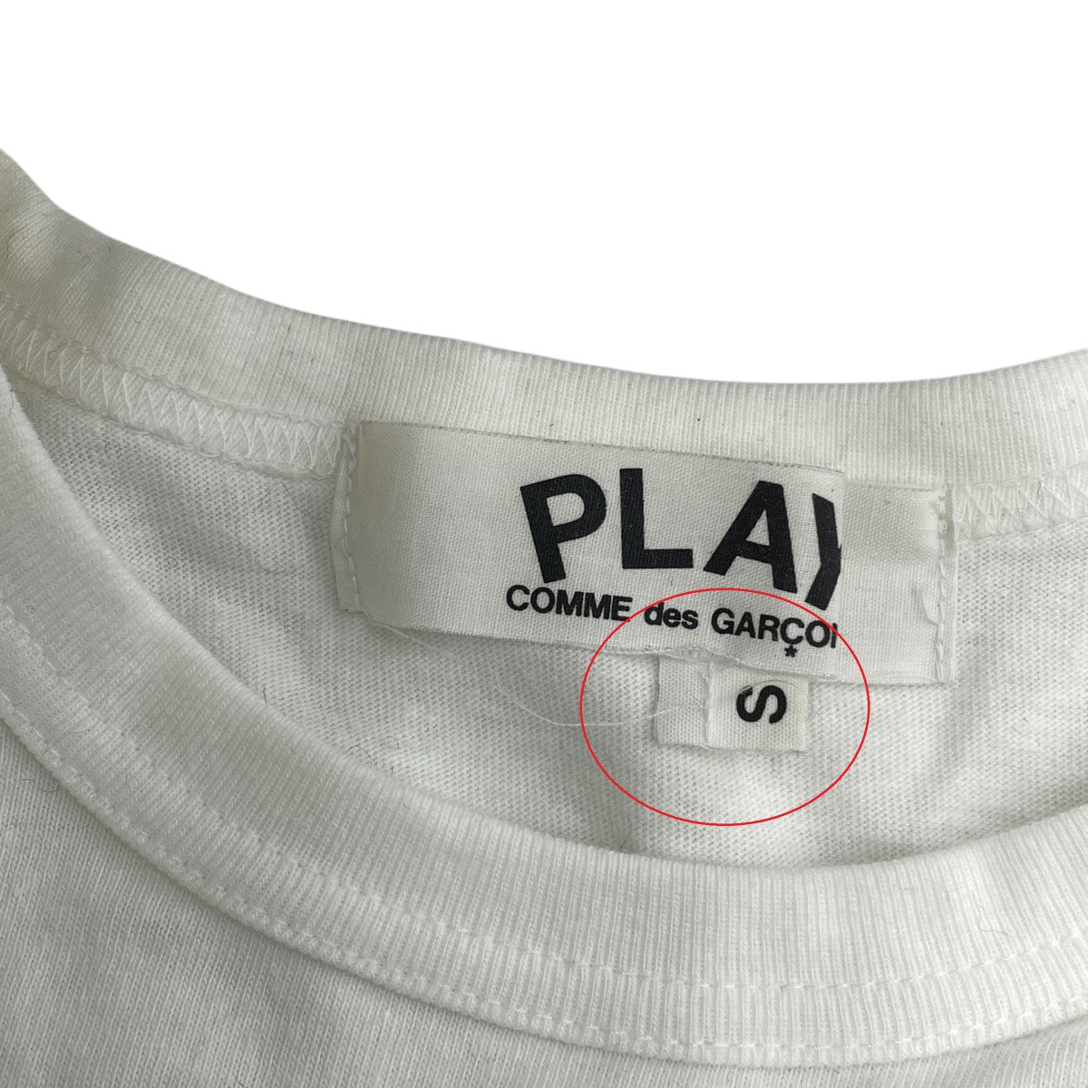 PLAY COMME des GARCONS 半袖カットソーAZ-T064 古着・中古-5枚目のアイテム画像