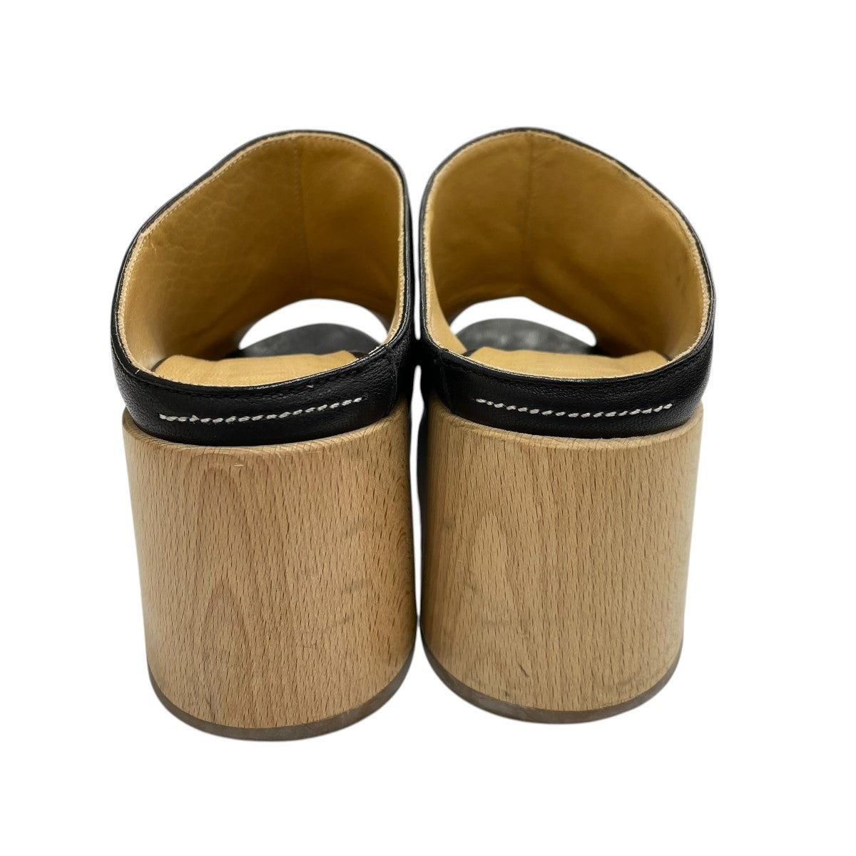 MM6 Maison Margiela オープントゥレザーサンダル 古着・中古-2枚目のアイテム画像
