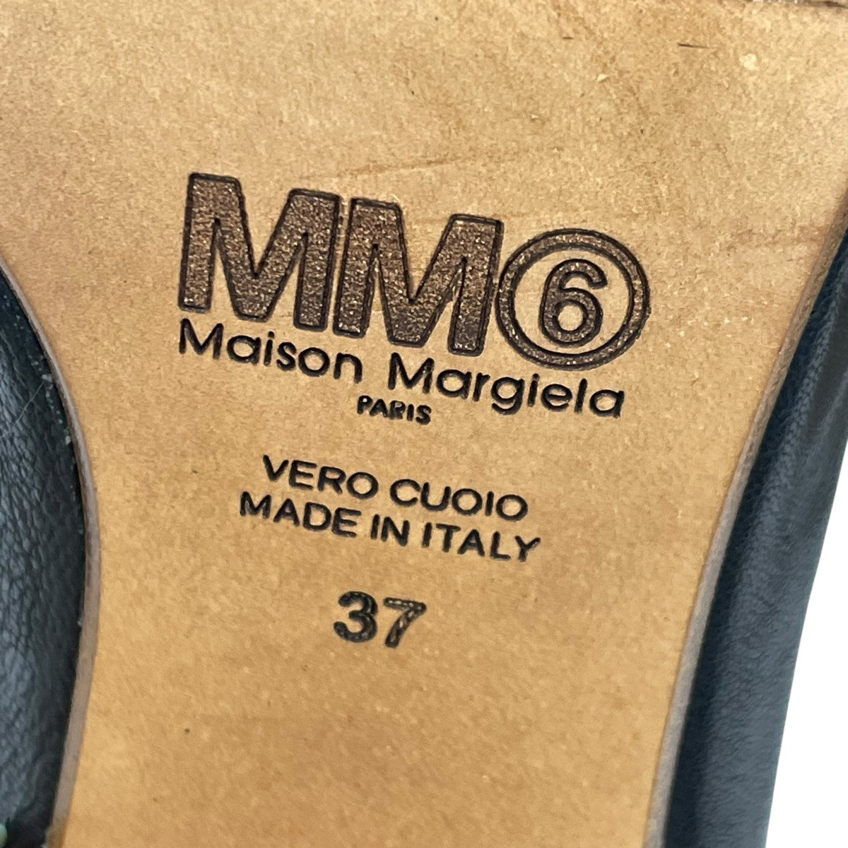MM6 Maison Margiela オープントゥレザーサンダル 古着・中古-8枚目のアイテム画像