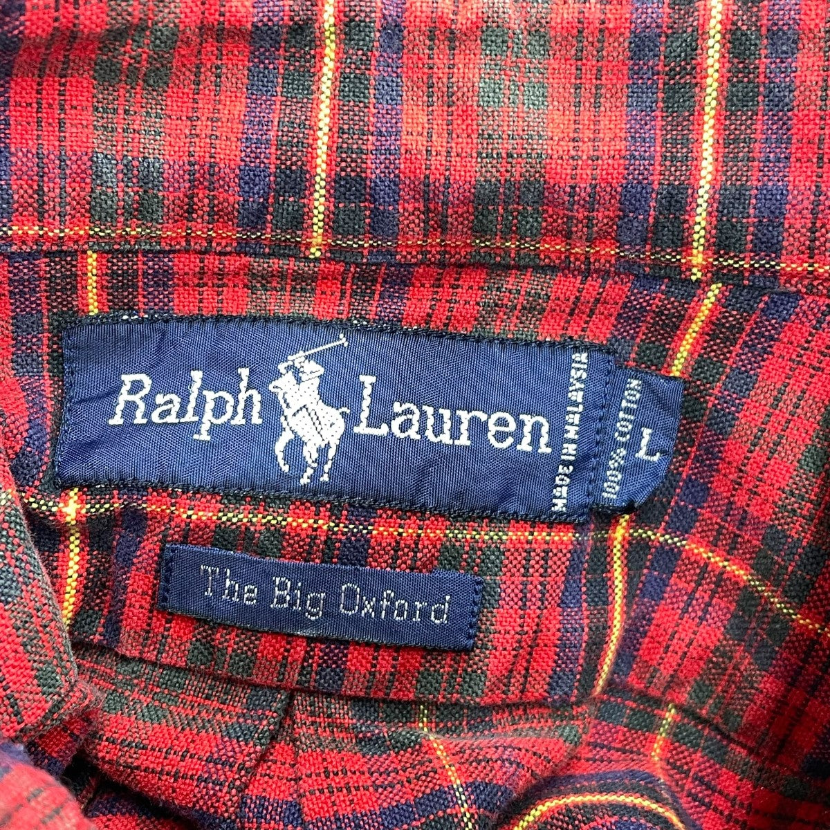RALPH LAUREN The Big Oxfordチェックシャツ 古着・中古-6枚目のアイテム画像