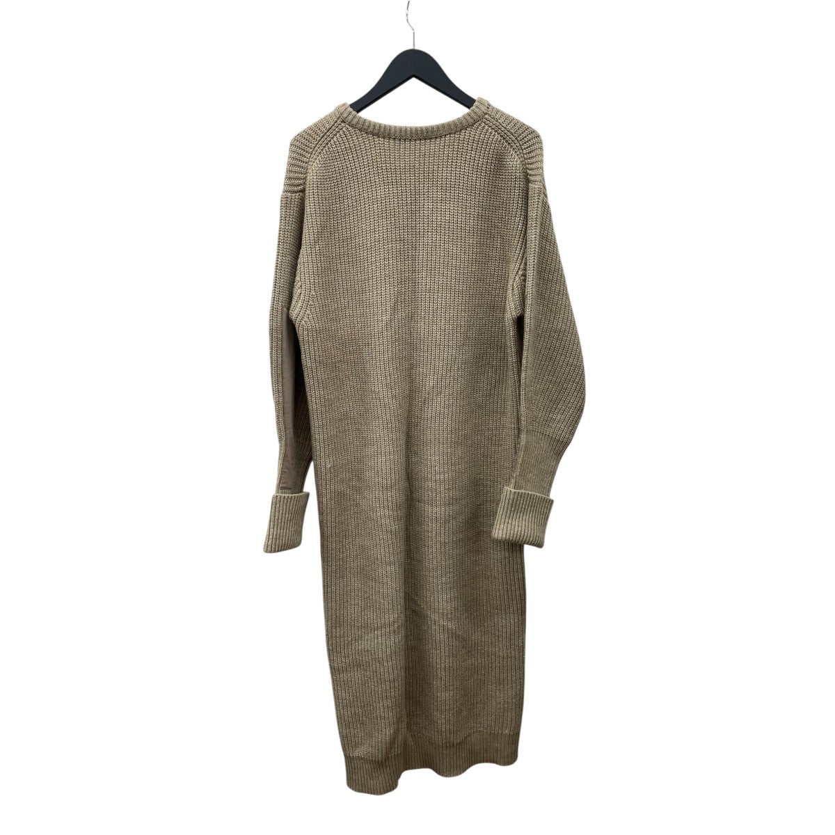 Vneck patchwork knit dressニットワンピースlo243-91