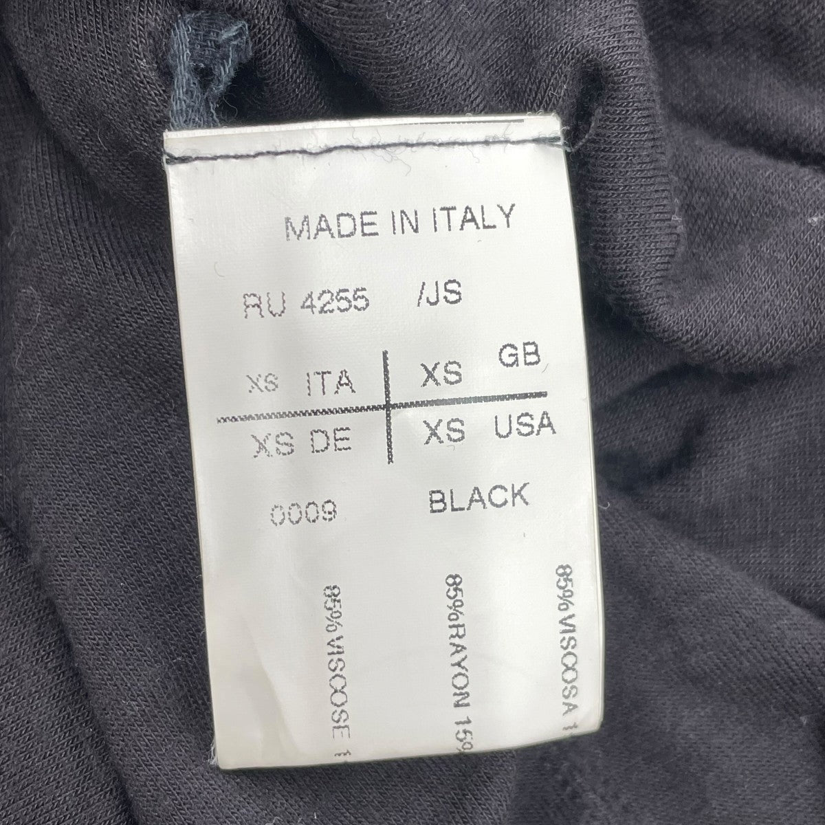 RICK OWENS 09FW長袖カットソーRU4255 古着・中古-6枚目のアイテム画像
