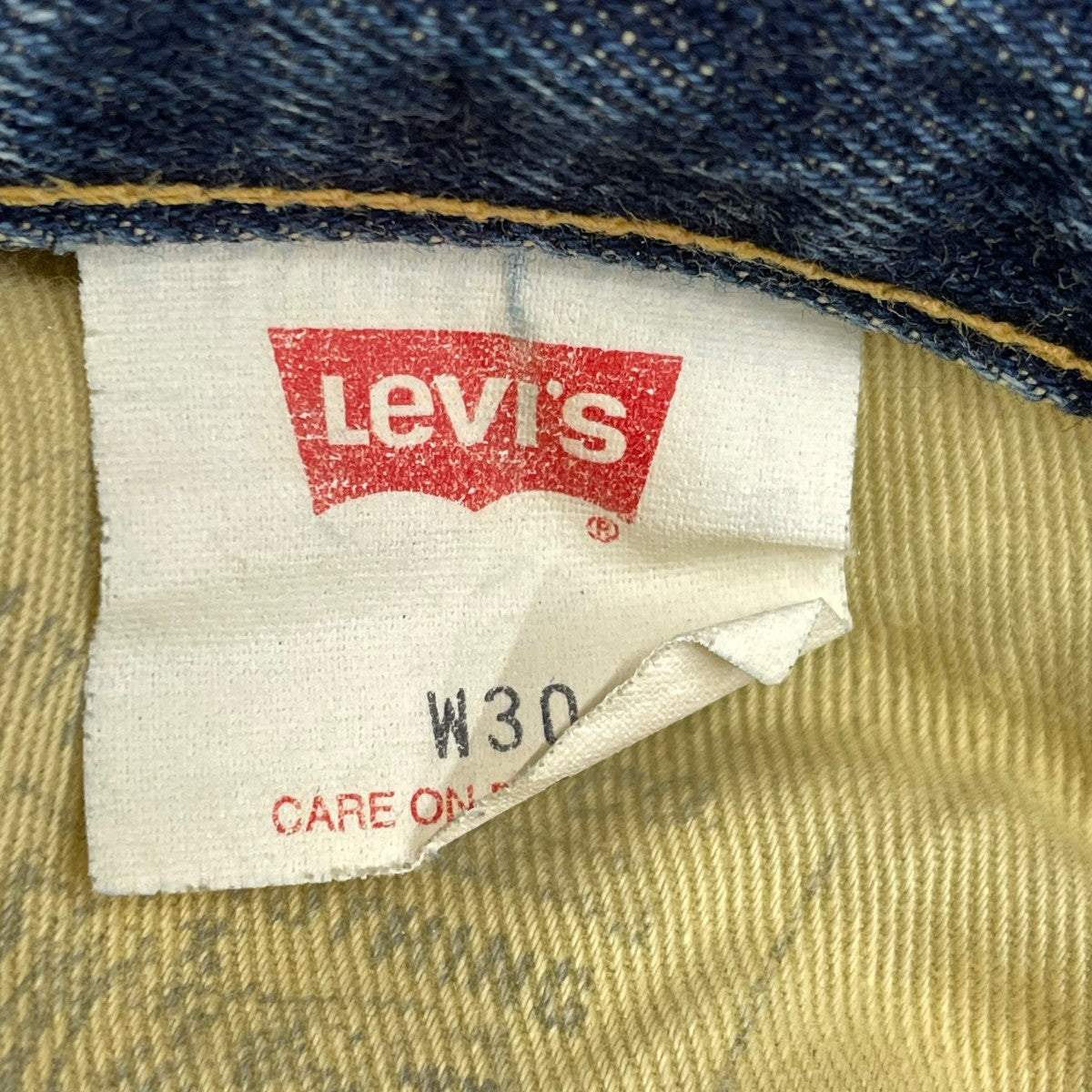 LEVI’S ボタン裏J22 日本製 BIG Eデニムパンツ 古着・中古-6枚目のアイテム画像