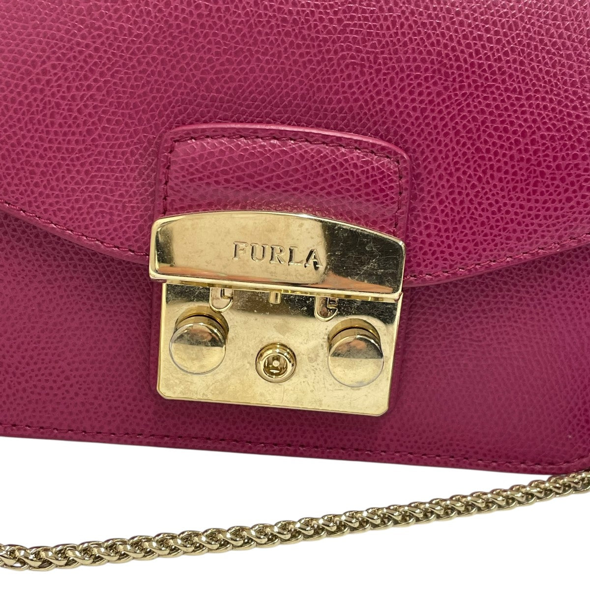 FURLA チェーンショルダーバッグ 古着・中古-4枚目のアイテム画像