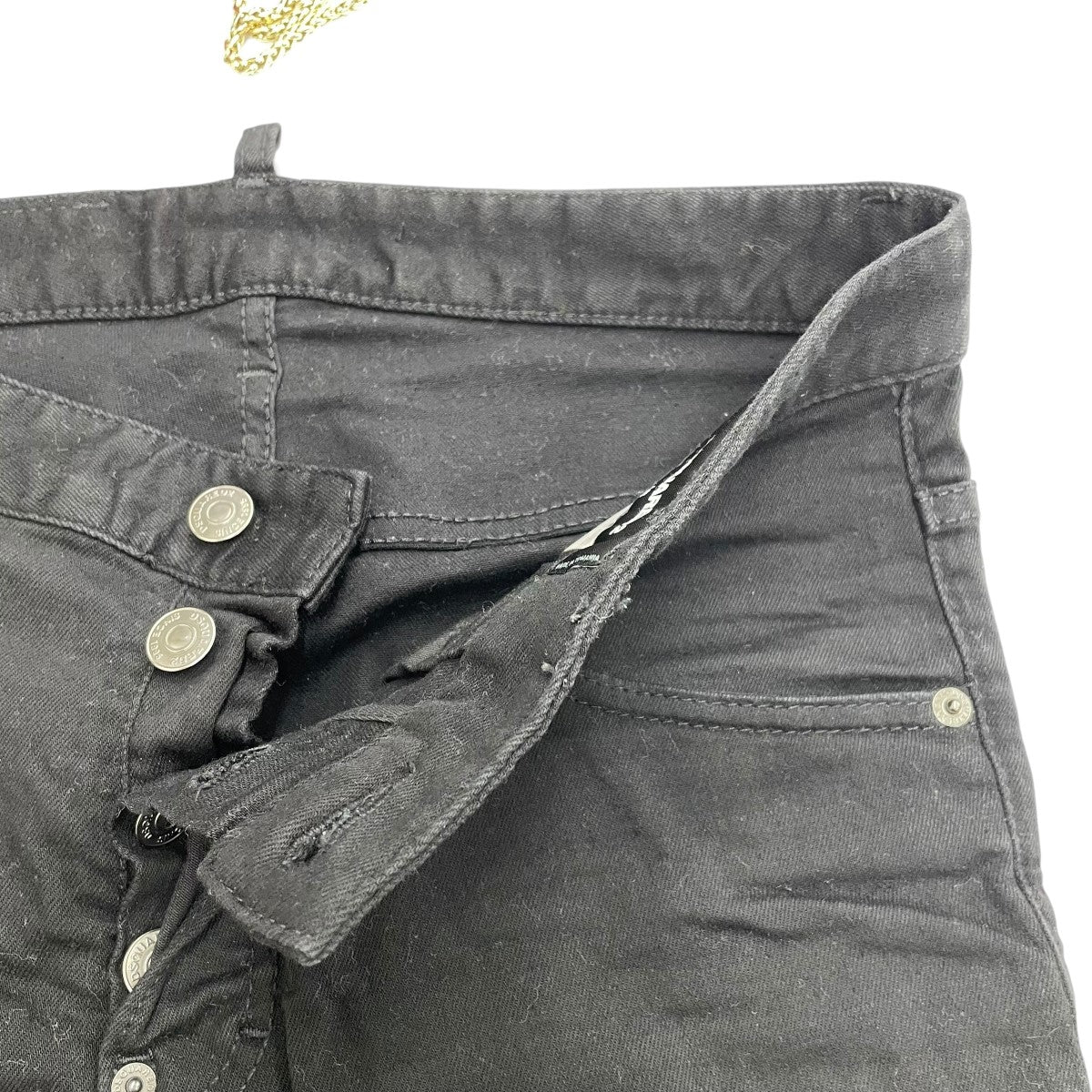 DSQUARED2 ブラックデニムパンツS74LB1414 古着・中古-3枚目のアイテム画像