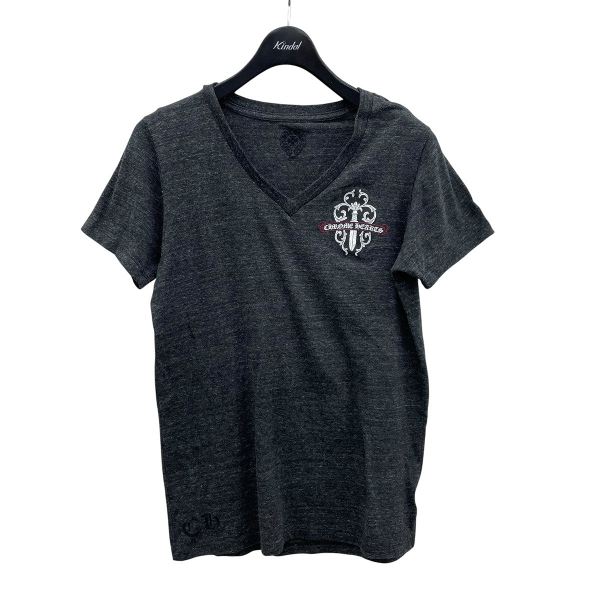 CHROME HEARTS VネックTシャツ 古着・中古-1枚目のアイテム画像