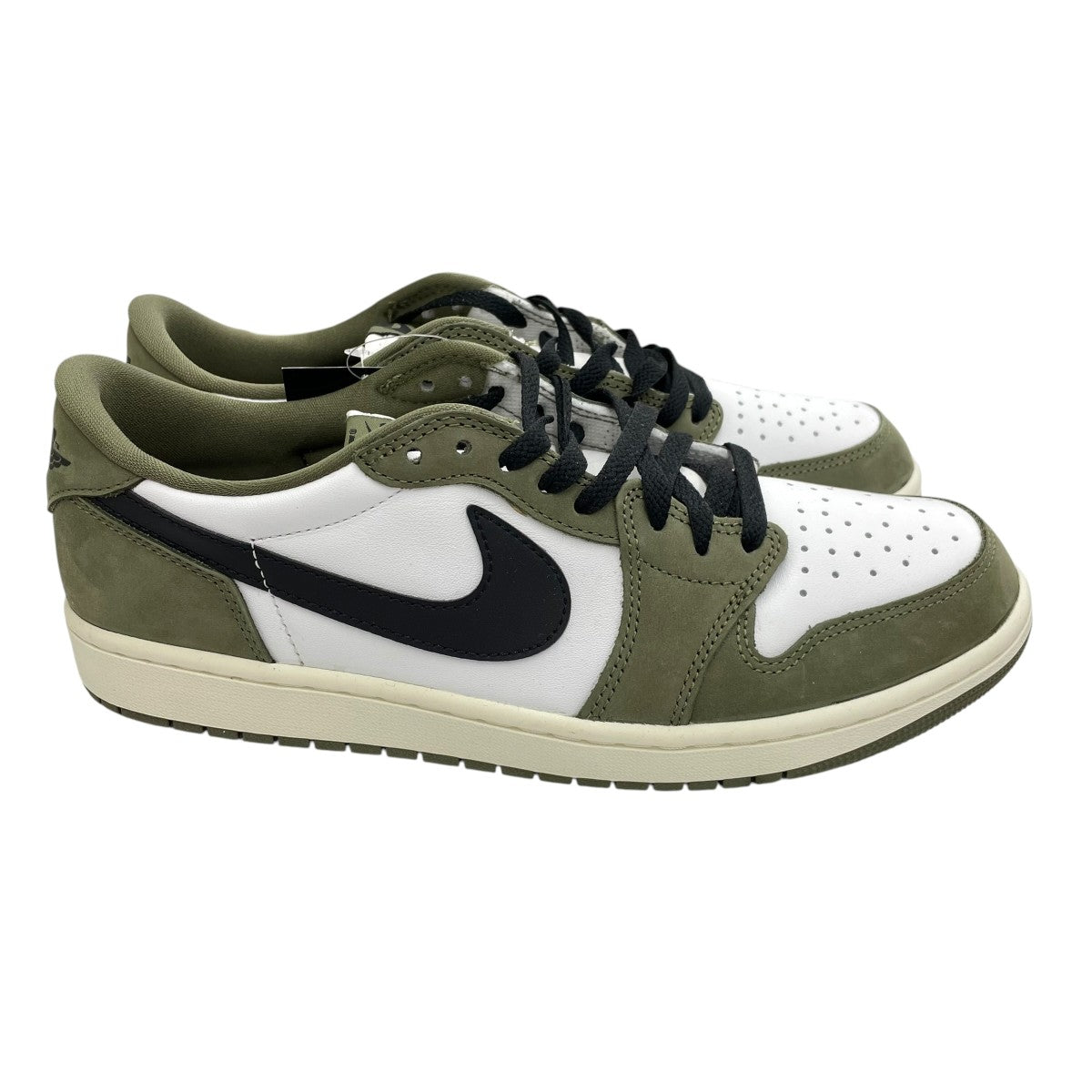 nike Air Jordan 1 Low OG Medium Olive and Summit WhiteスニーカーHQ6998-200 古着・中古-3枚目のアイテム画像