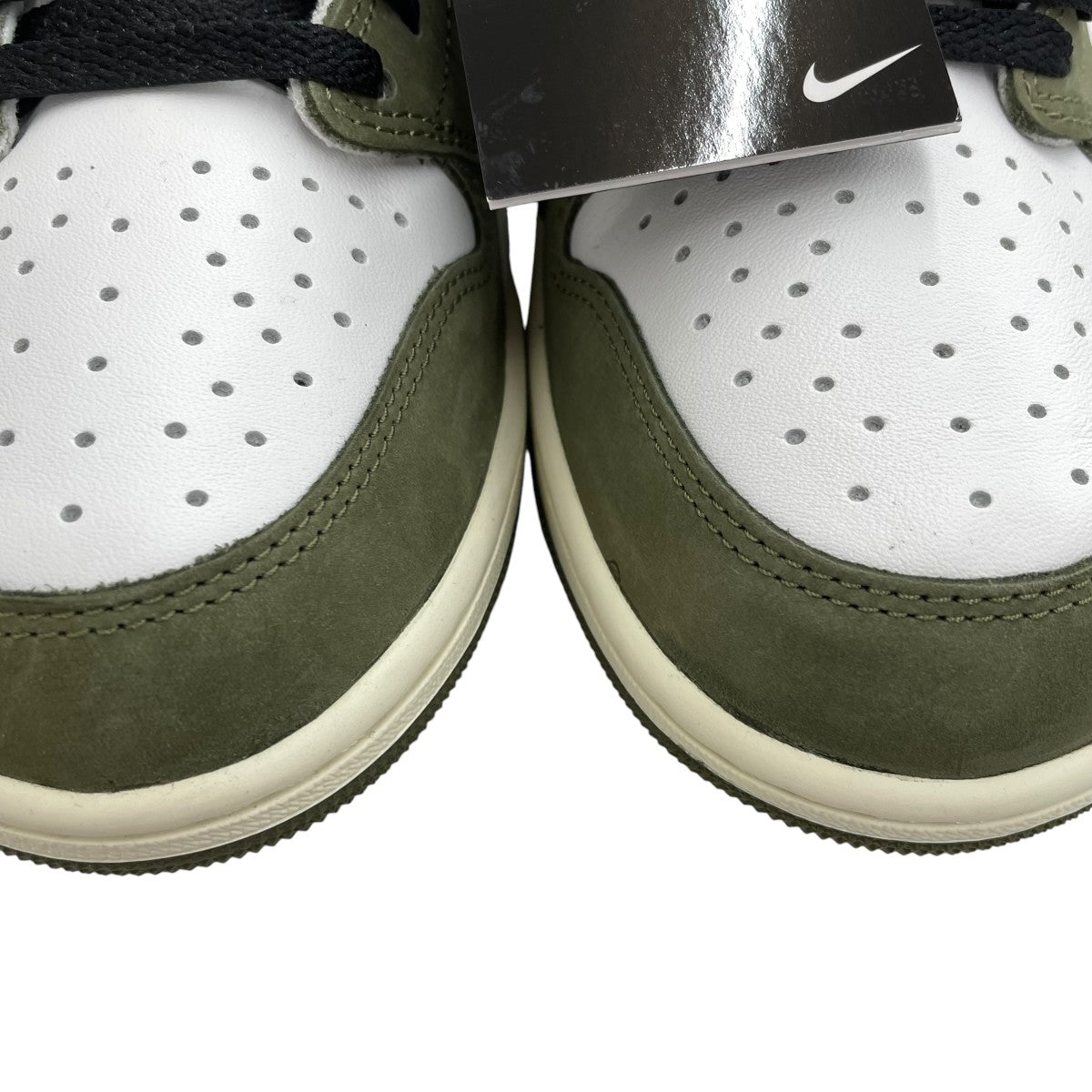 nike Air Jordan 1 Low OG Medium Olive and Summit WhiteスニーカーHQ6998-200 古着・中古-6枚目のアイテム画像