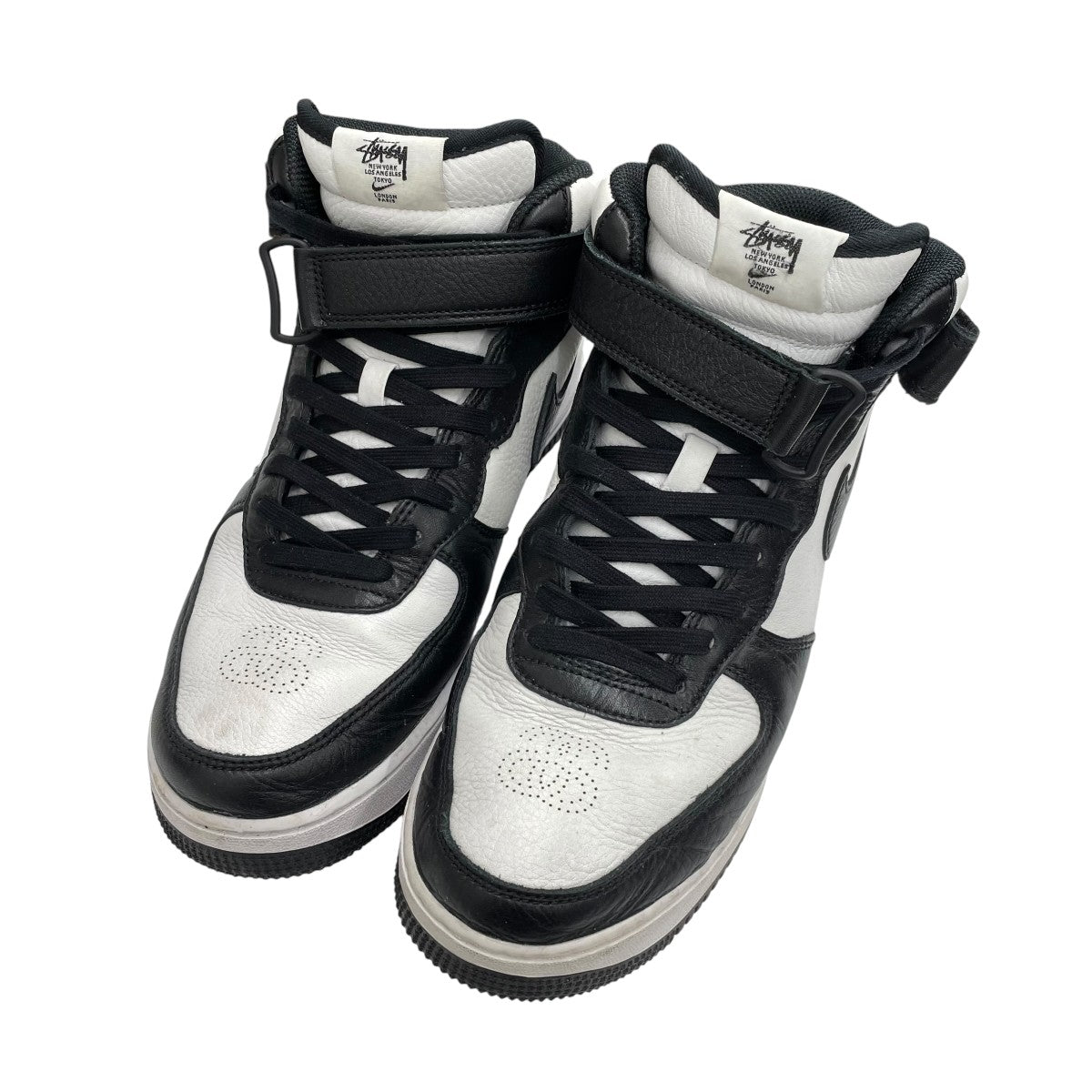 NIKE×stussy AIR FORCE 1 07 MID SPハイカットスニーカーDJ7840-002 古着・中古-1枚目のアイテム画像