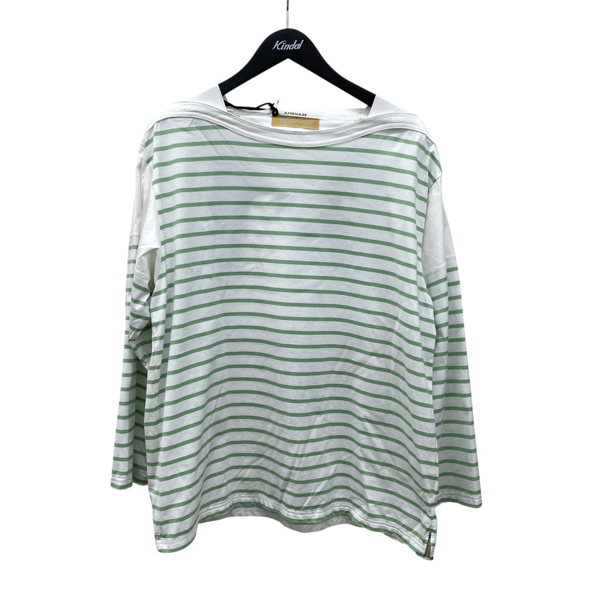 ANSNAM Rivverun Border 9／10 Sleeve T-ShirtボーダーカットソーAN25SS20-2 古着・中古-1枚目のアイテム画像