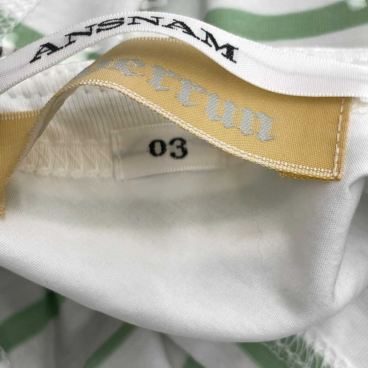 ANSNAM Rivverun Border 9／10 Sleeve T-ShirtボーダーカットソーAN25SS20-2 古着・中古-6枚目のアイテム画像