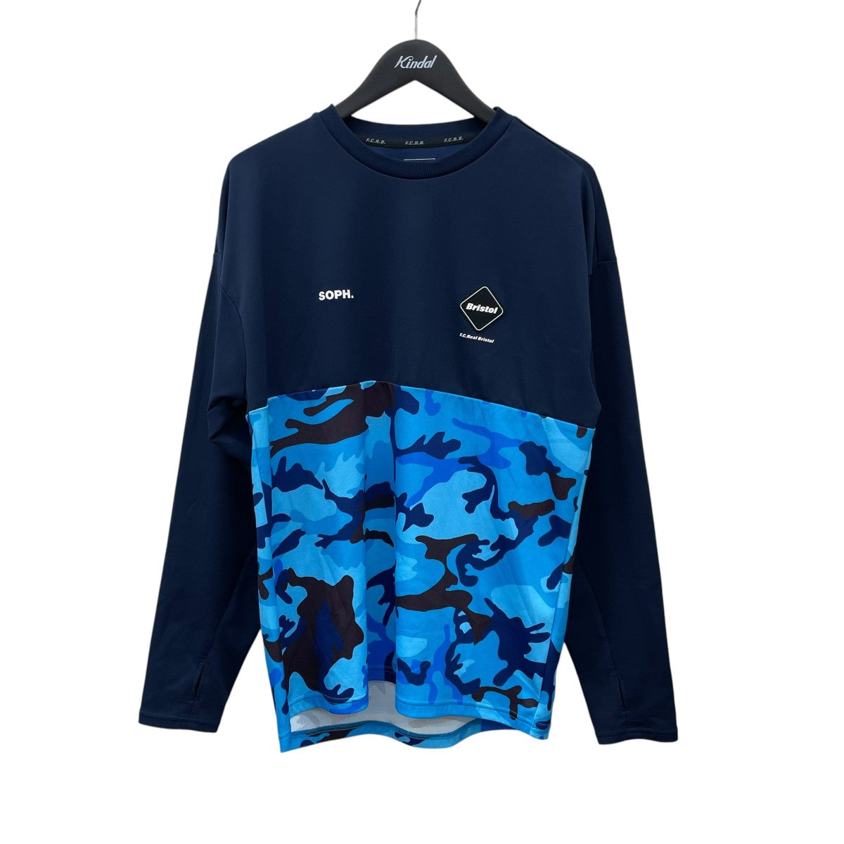 F．C．R．B． Bristol CAMOUFLAGE TEAM TOP長袖TシャツFCRB-222002 古着・中古-1枚目のアイテム画像