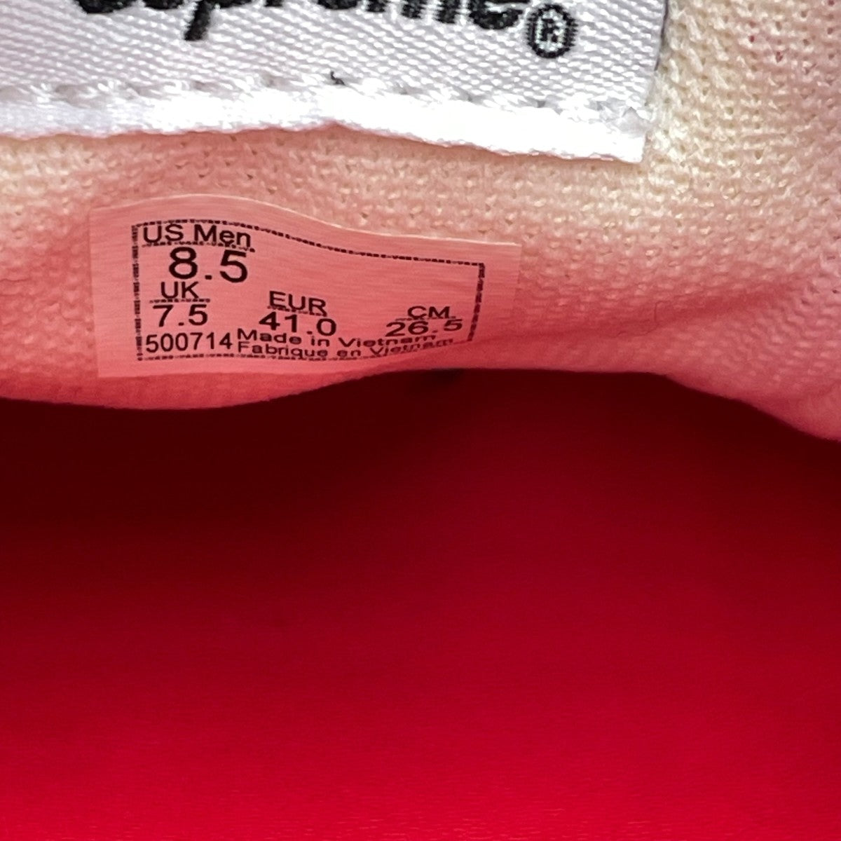 VANS×Supreme スニーカー 古着・中古-7枚目のアイテム画像