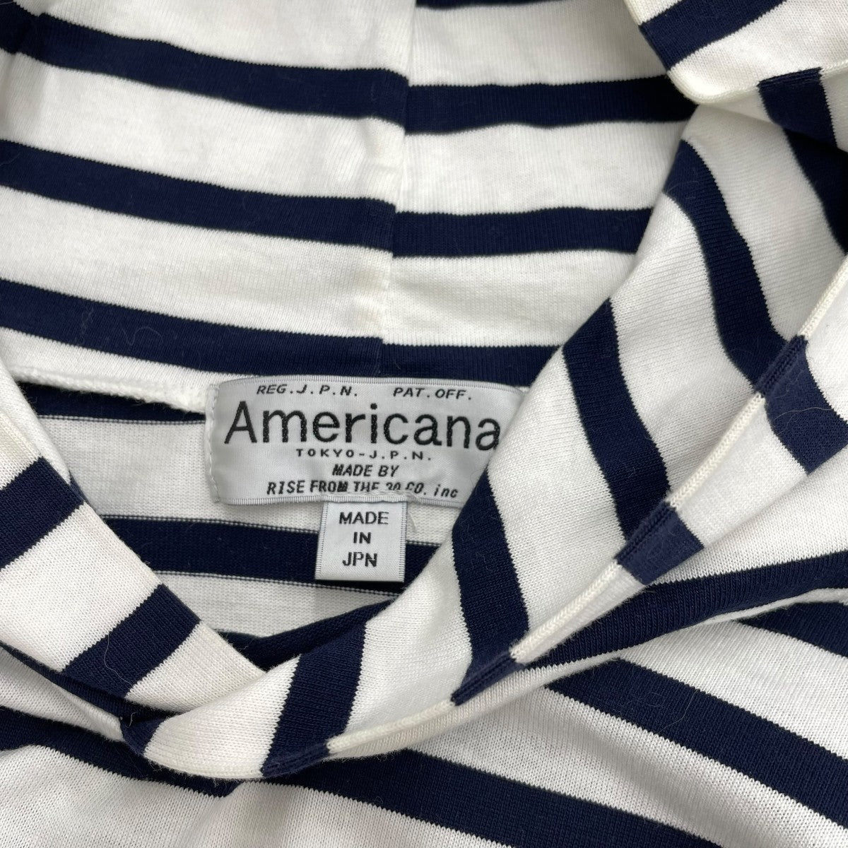 Americana ボーダーパーカー 古着・中古-5枚目のアイテム画像