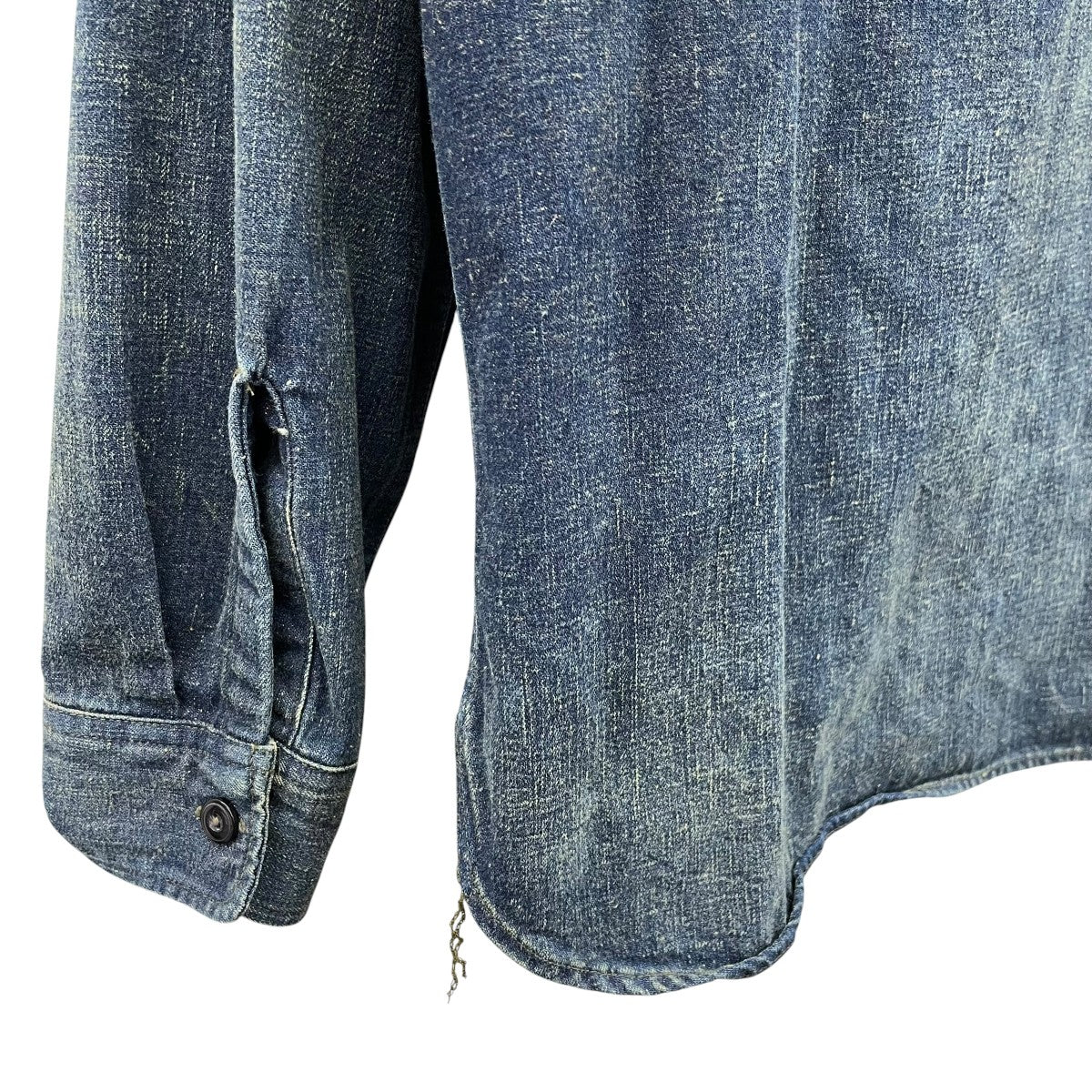 RRL｜00’s デニムワークシャツ（S） RRL(ダブルアールエル) SELVEDGE DENIM WORK SHIRTデニムシャツ