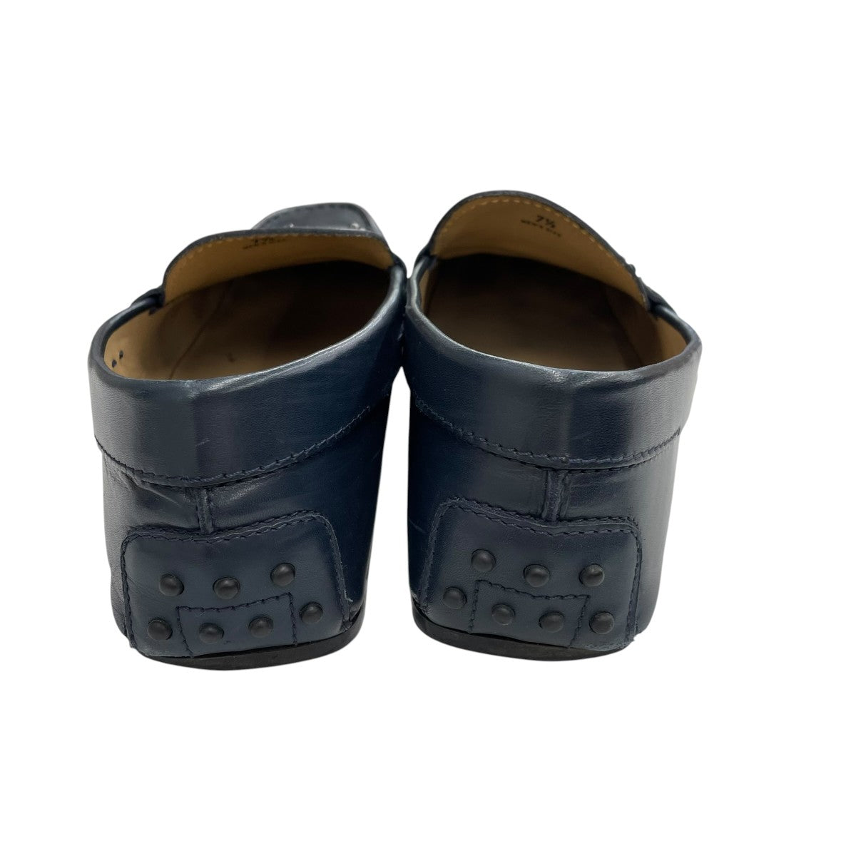 TOD'S(トッズ) レザードライビングシューズ ネイビー サイズ 7 1/2