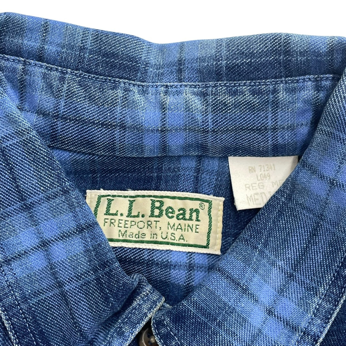 L．L．Bean 90sチェックシャツ 古着・中古-5枚目のアイテム画像