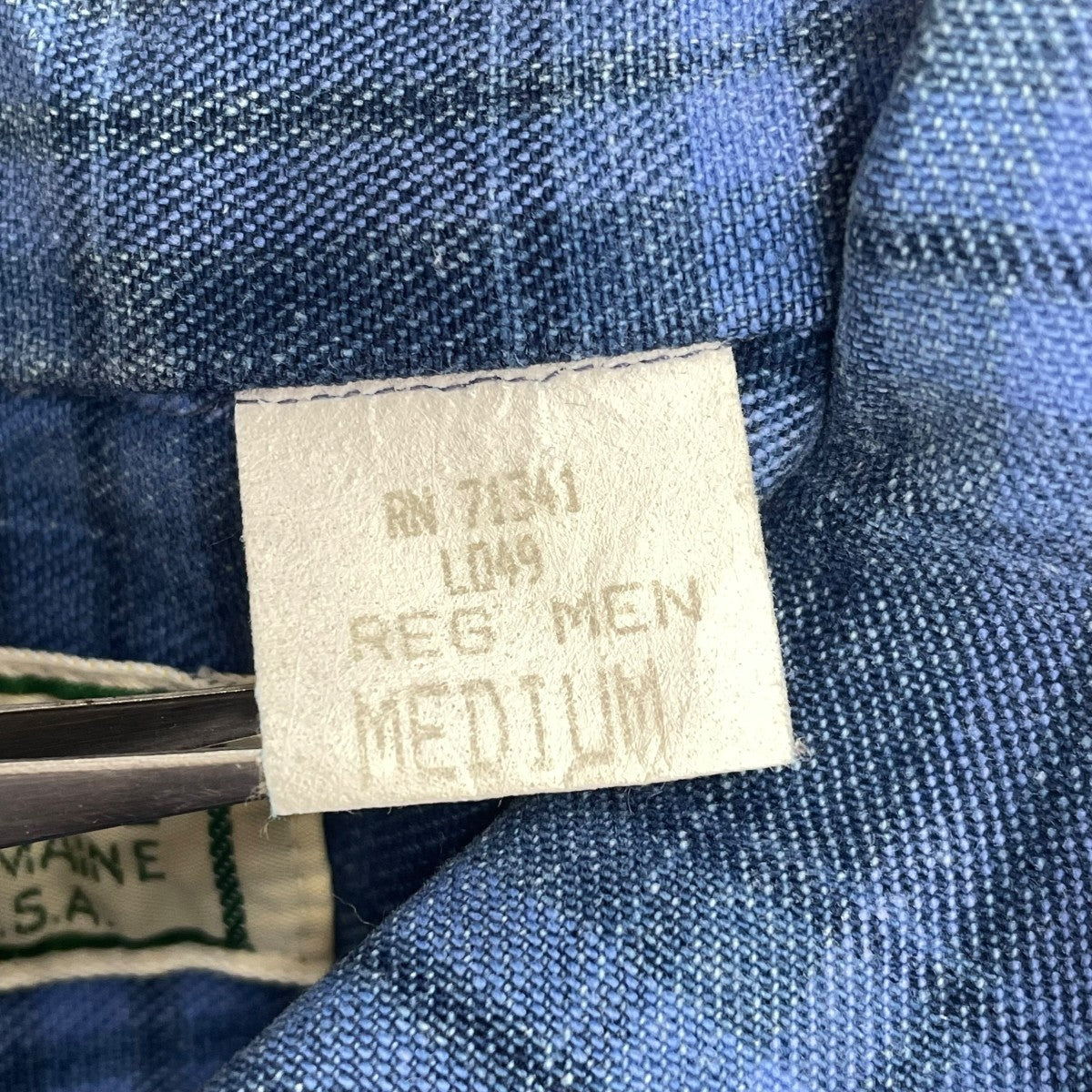 L．L．Bean 90sチェックシャツ 古着・中古-6枚目のアイテム画像