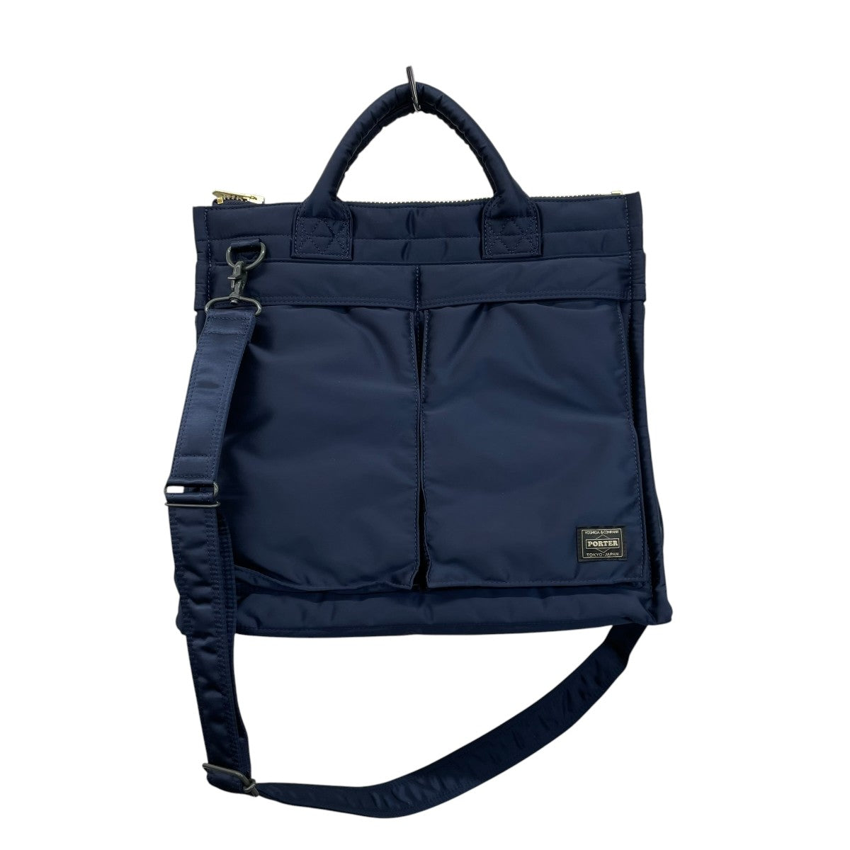 PORTER TANKER SQUARE TOTE BAG(L)2WAYバッグ 古着・中古-1枚目のアイテム画像