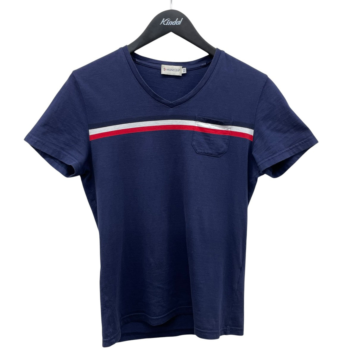 MONCLER VネックTシャツ510918100100 古着・中古-1枚目のアイテム画像