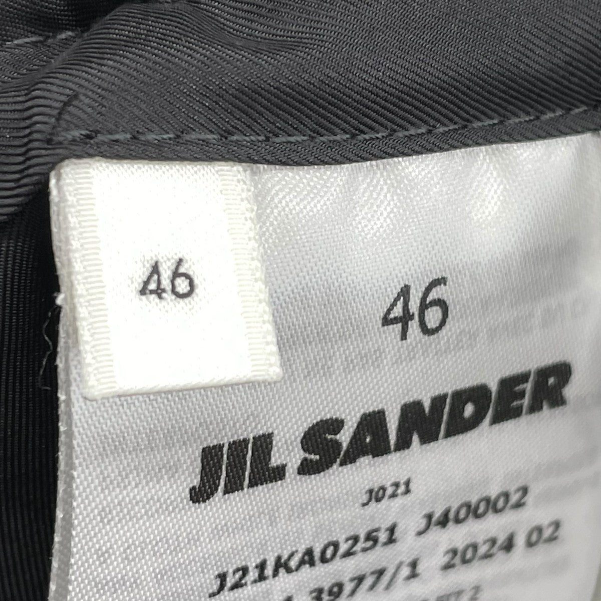 JIL SANDER ウールギャバジン リラックス テーパードパンツ J21KA0251 J40002 古着・中古-7枚目のアイテム画像
