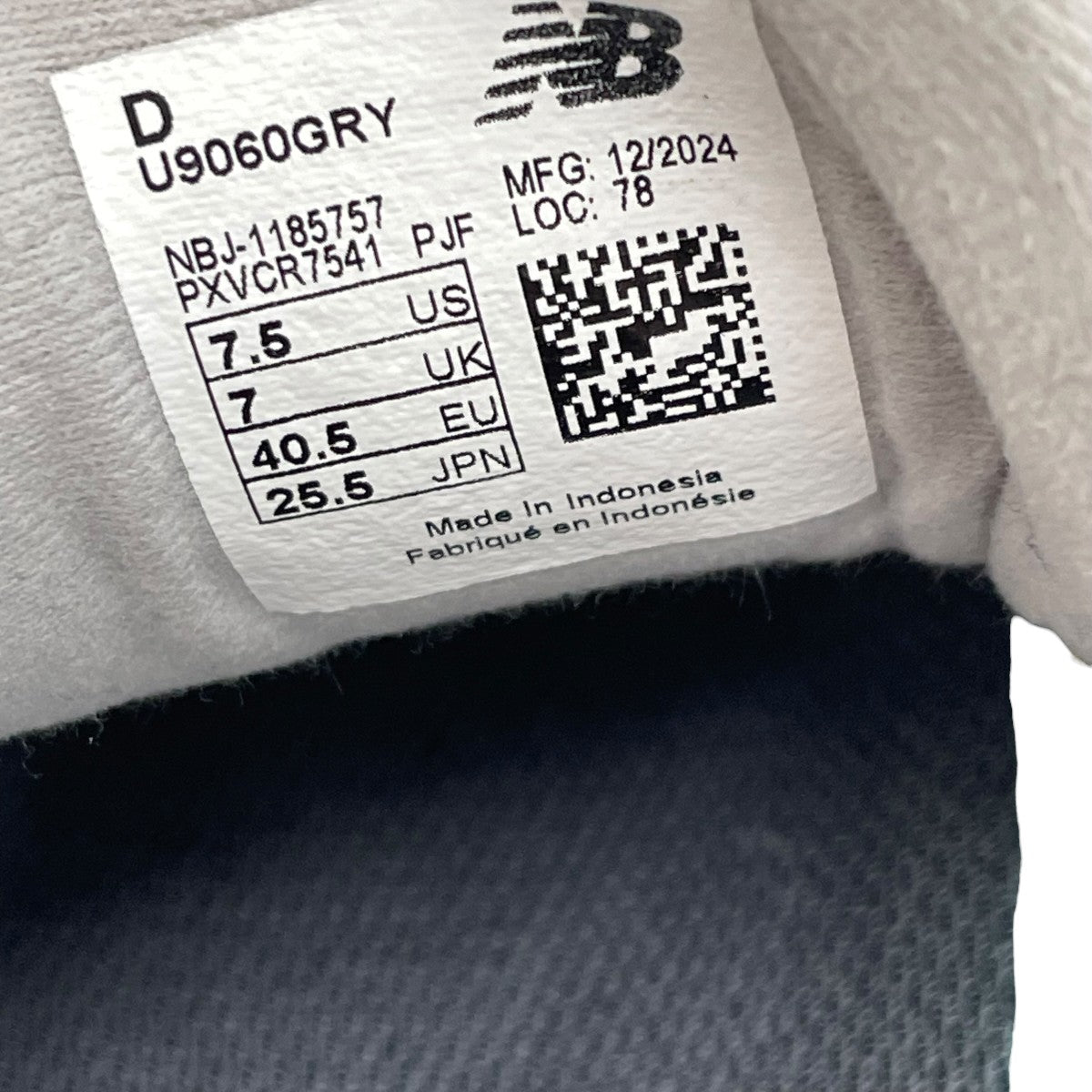 スニーカーU9060GRY