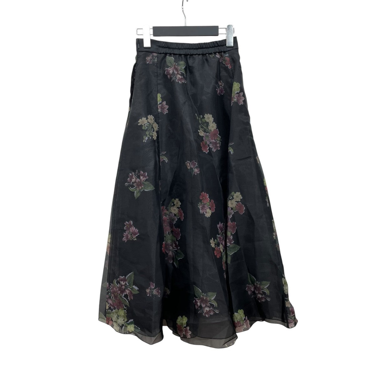 FLOWER ORGANDY FLARE SKIRTスカート02410921090