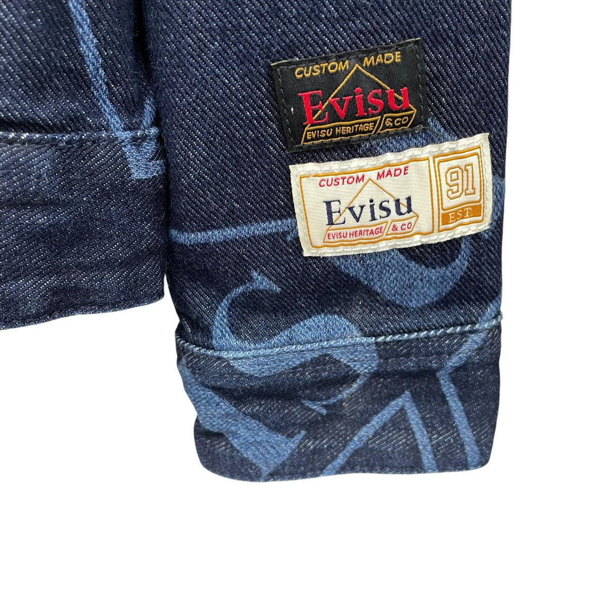 EVISU デニムジャケット 古着・中古-4枚目のアイテム画像