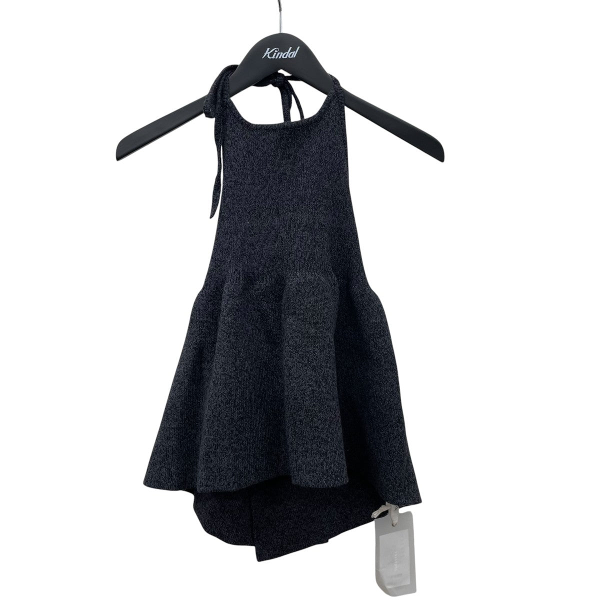 Halterneck Peplum Knitニット12610534