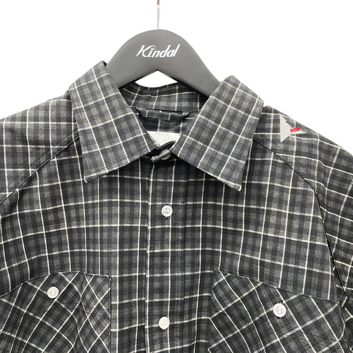 26SSAair Floweave Printed Check Short Sleeve Shirt半袖シャツ