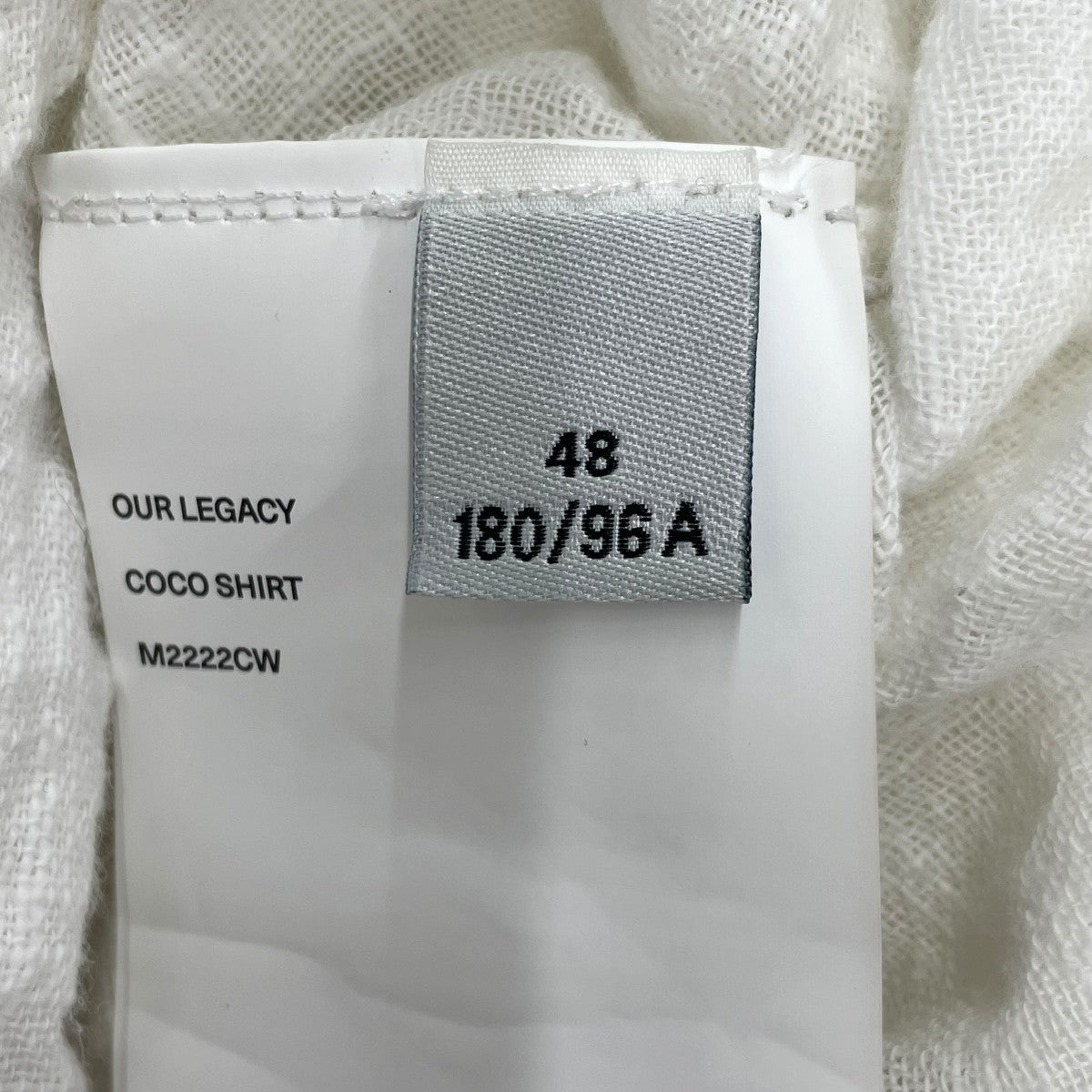 COCOSHIRT Off White長袖シャツM2222CW