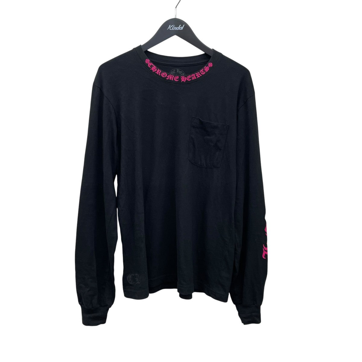 CHROME HEARTS Script LOGO L／S T-Shirt長袖Tシャツ 古着・中古-1枚目のアイテム画像