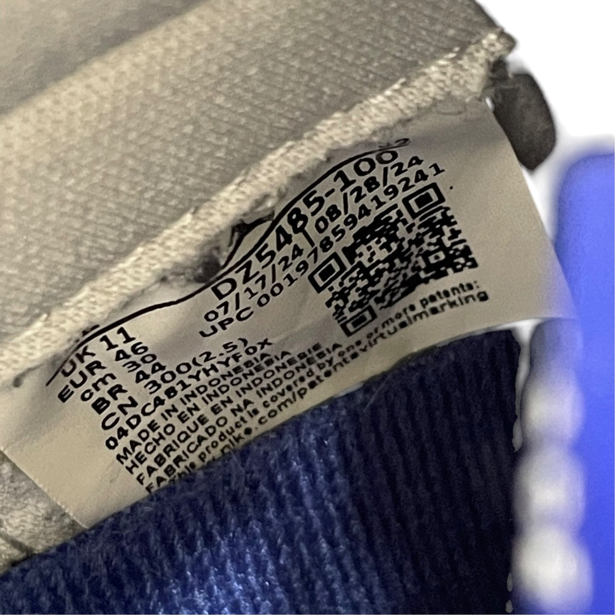 Air Jordan 1 High OG Rare Air Deep Royal BlueハイカットスニーカーDZ5485-100