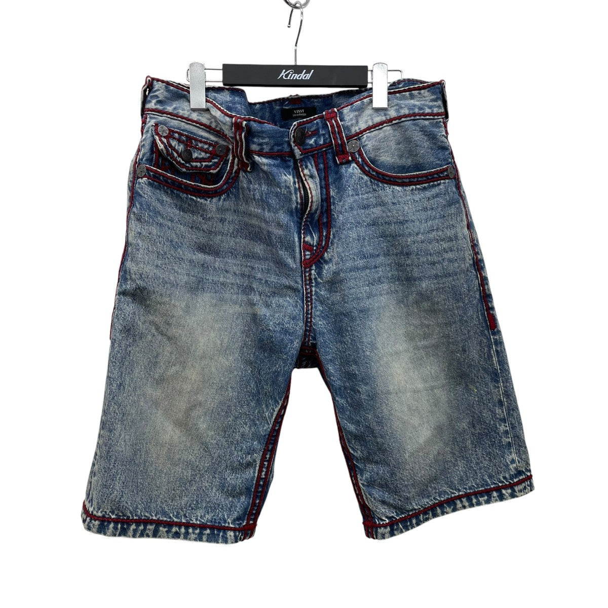 TRUE RELIGION vinny rope stitch ultra baggy shortデニムハーフパンツ109502 古着・中古-1枚目のアイテム画像