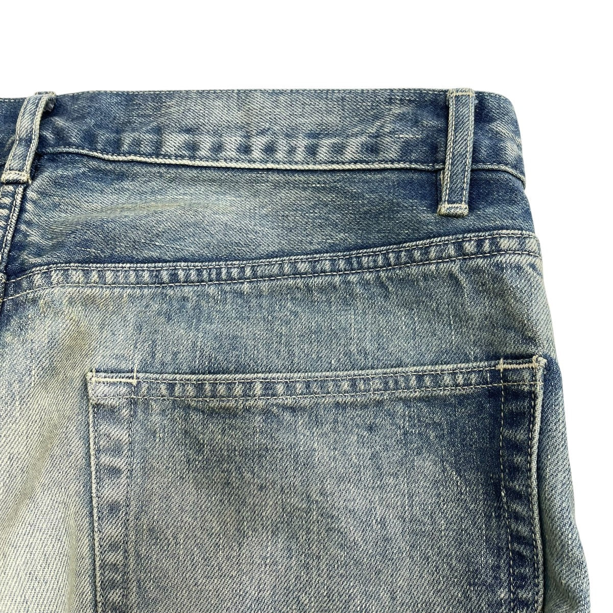 SELVEDGE FADED HEAVY DENIM WIDE PANTSデニムパンツA25AP03DH