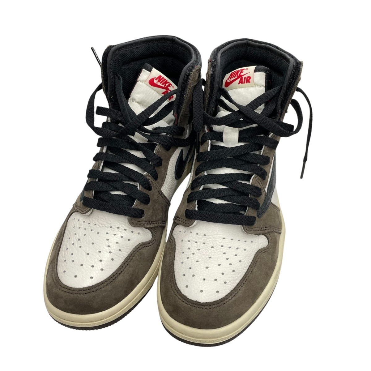 Air Jordan 1 Retro High OG TS SP Sail Dark MochaハイカットスニーカーCD4487-100