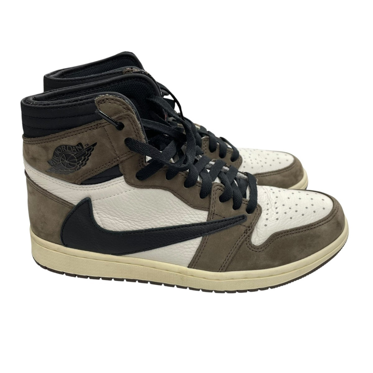 Air Jordan 1 Retro High OG TS SP Sail Dark MochaハイカットスニーカーCD4487-100