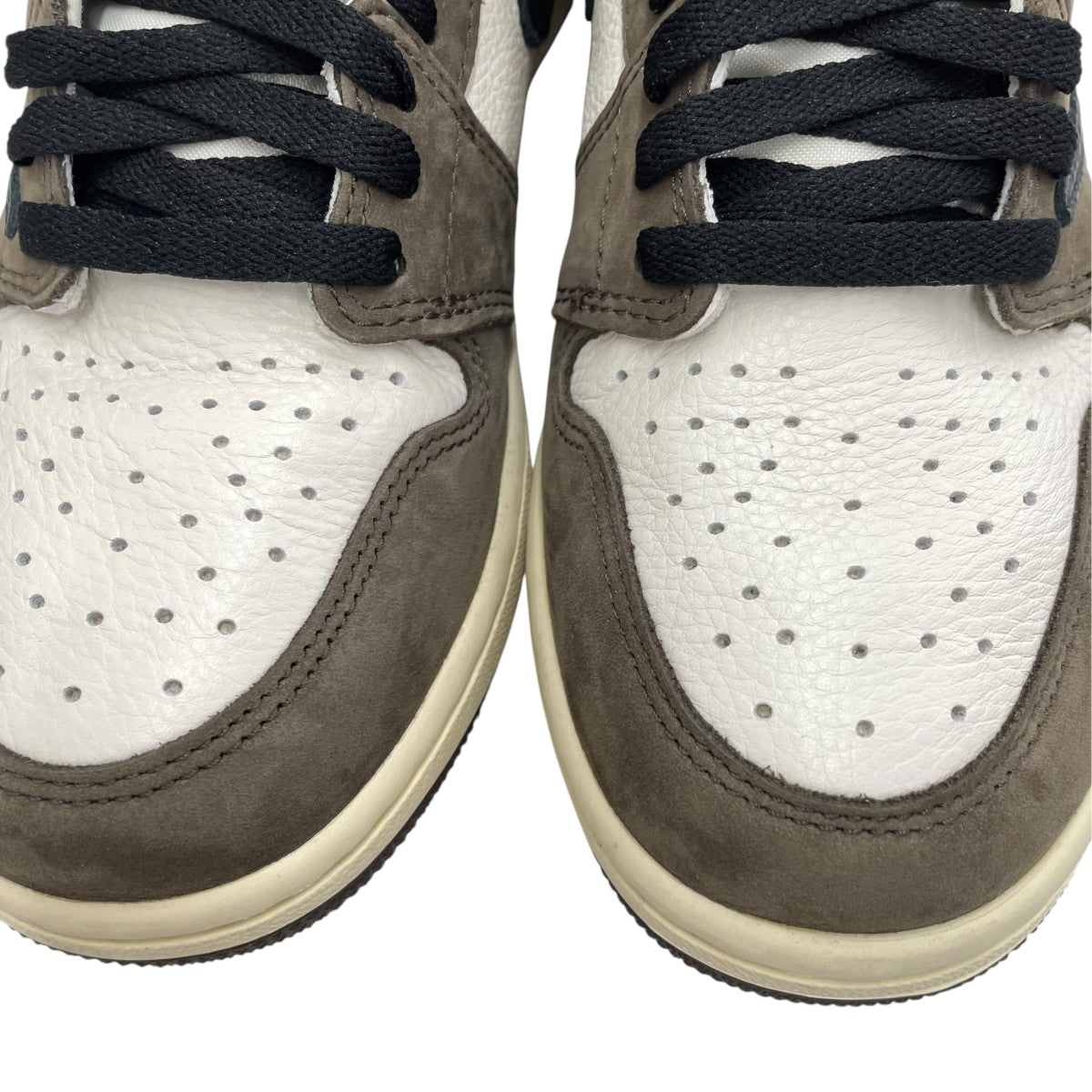 Air Jordan 1 Retro High OG TS SP Sail Dark MochaハイカットスニーカーCD4487-100