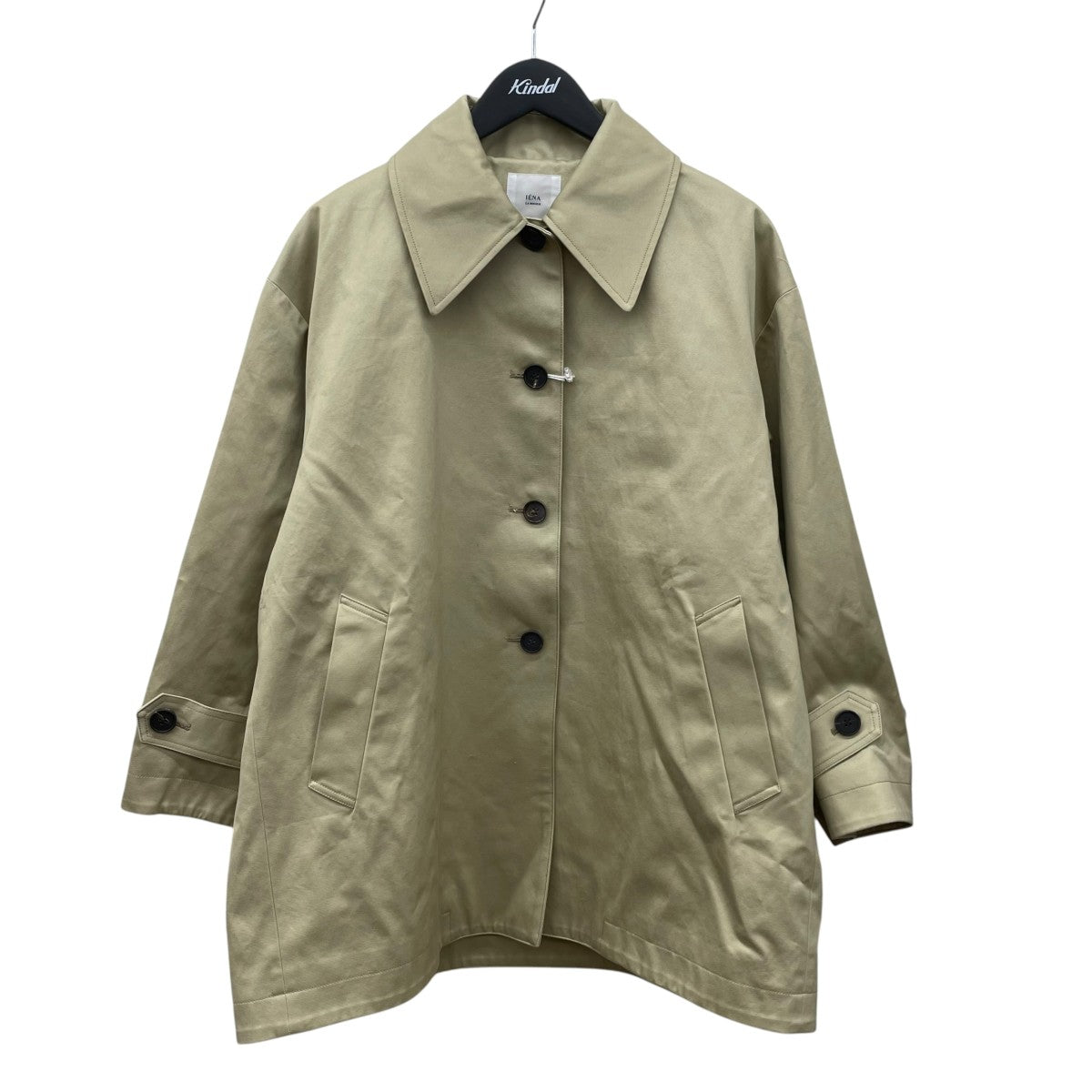 IENA LA BOUCLE コットンギャバジンステンカラーハーフコート26020914102010 古着・中古-1枚目のアイテム画像