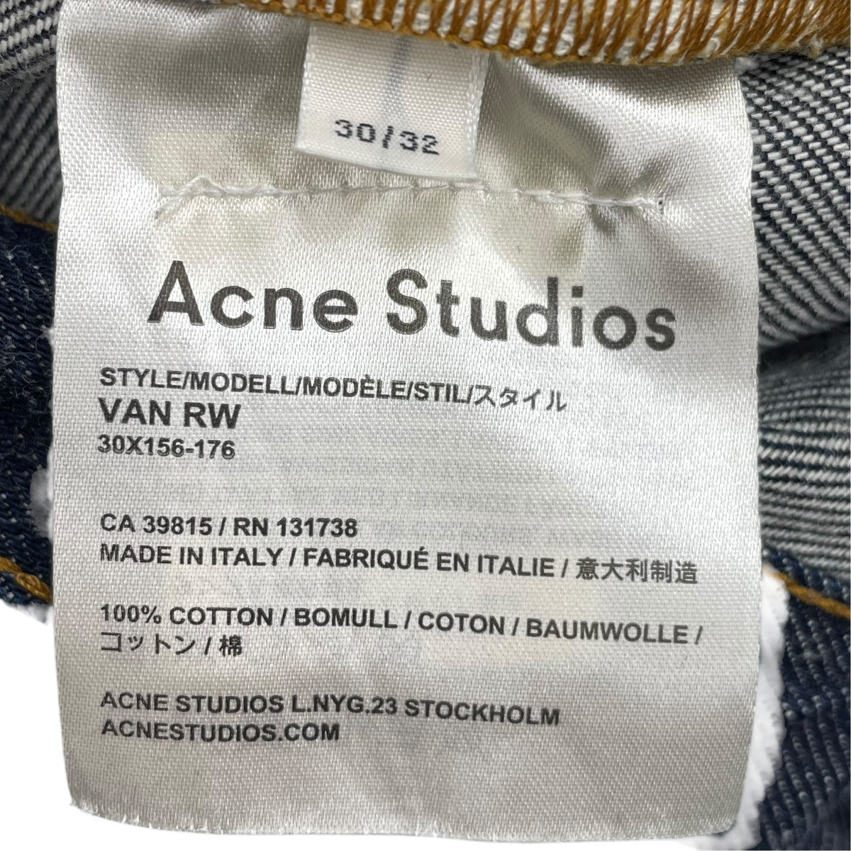 デニムパンツ30X156-176