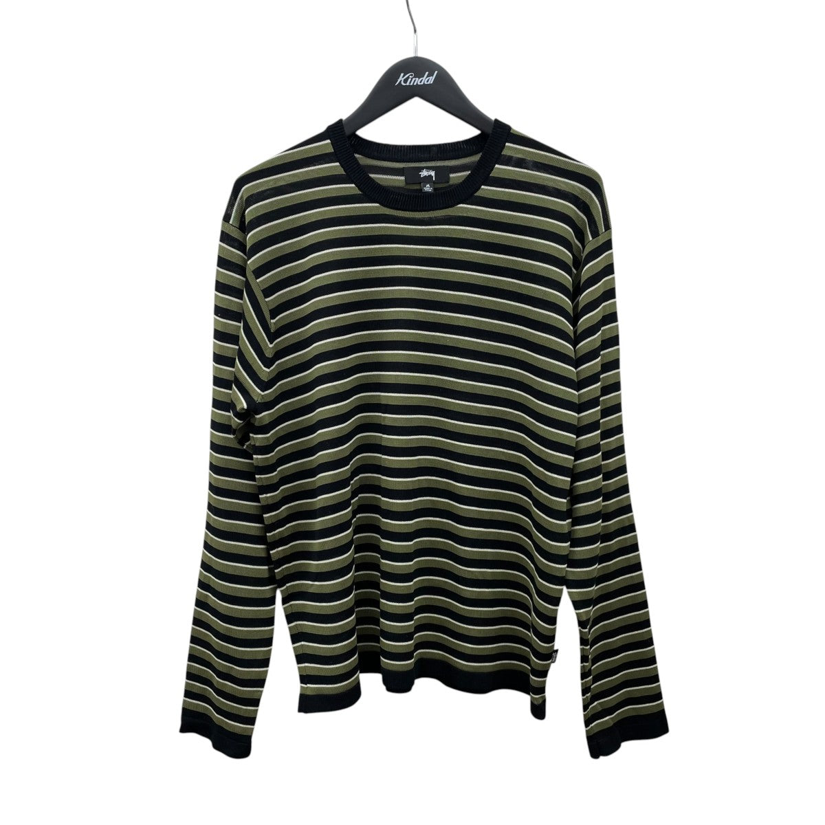 lightweight stripe sweater長袖カットソー