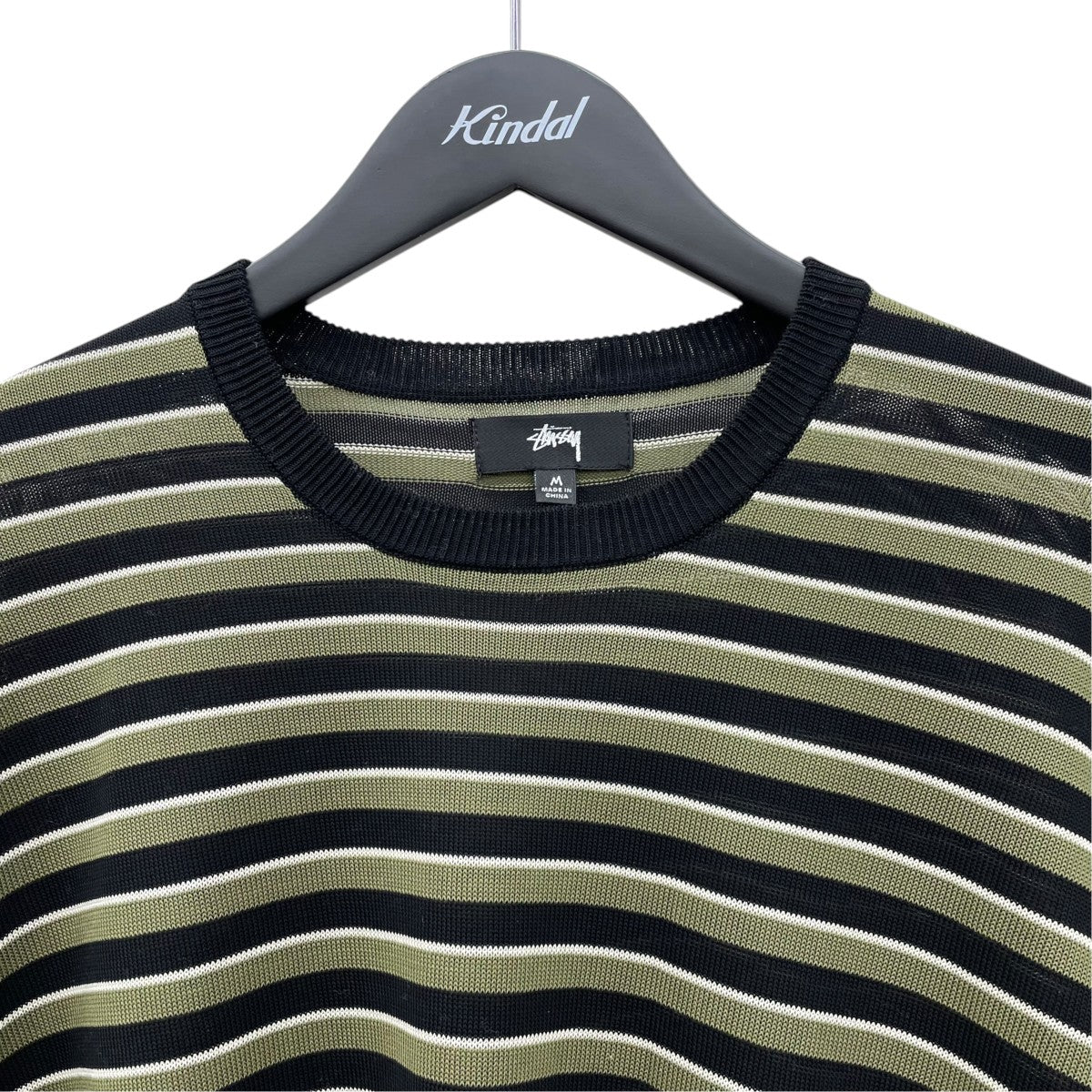 lightweight stripe sweater長袖カットソー