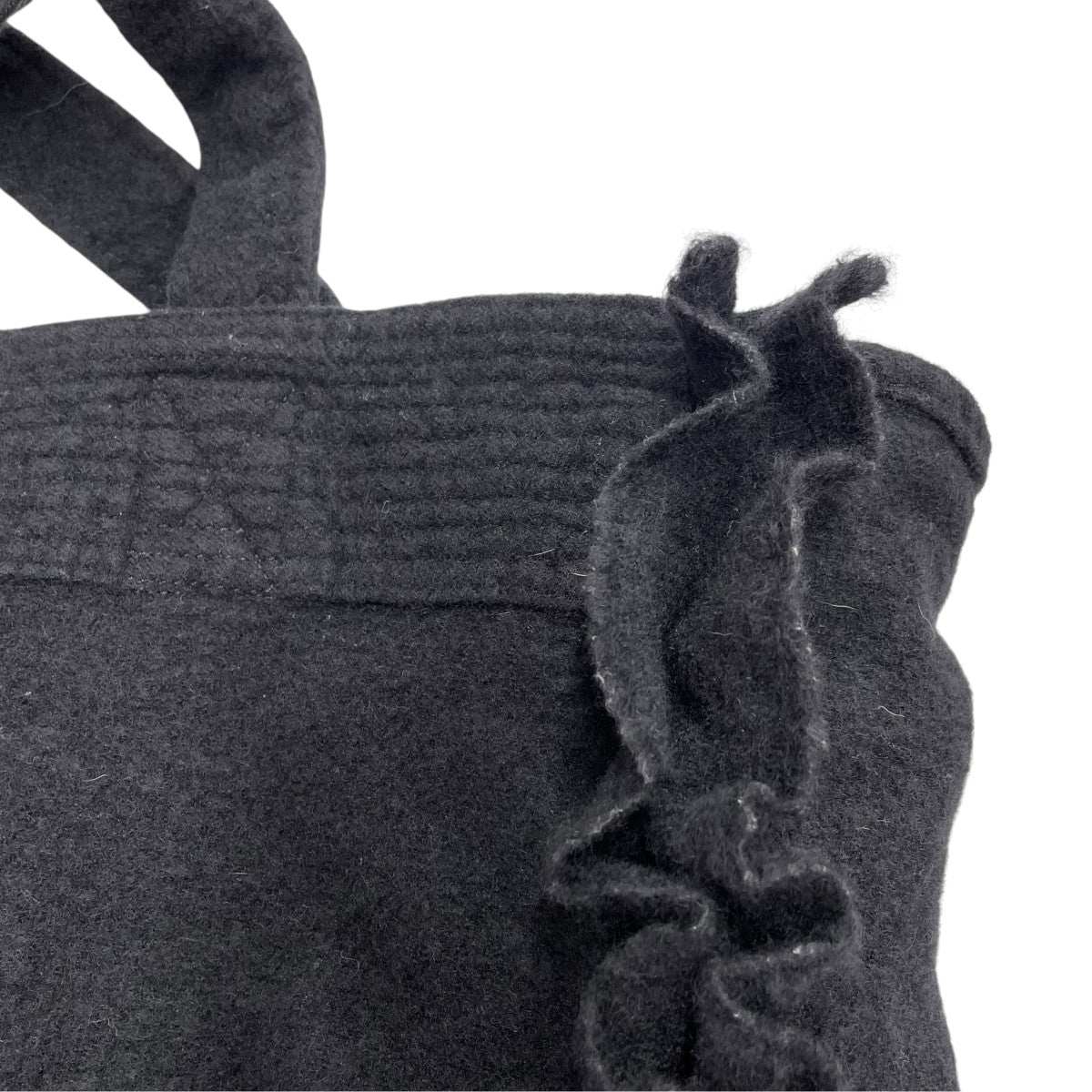 tricot COMME des GARCONS 縮絨フリルトートハンドバッグTT-K209 古着・中古-3枚目のアイテム画像