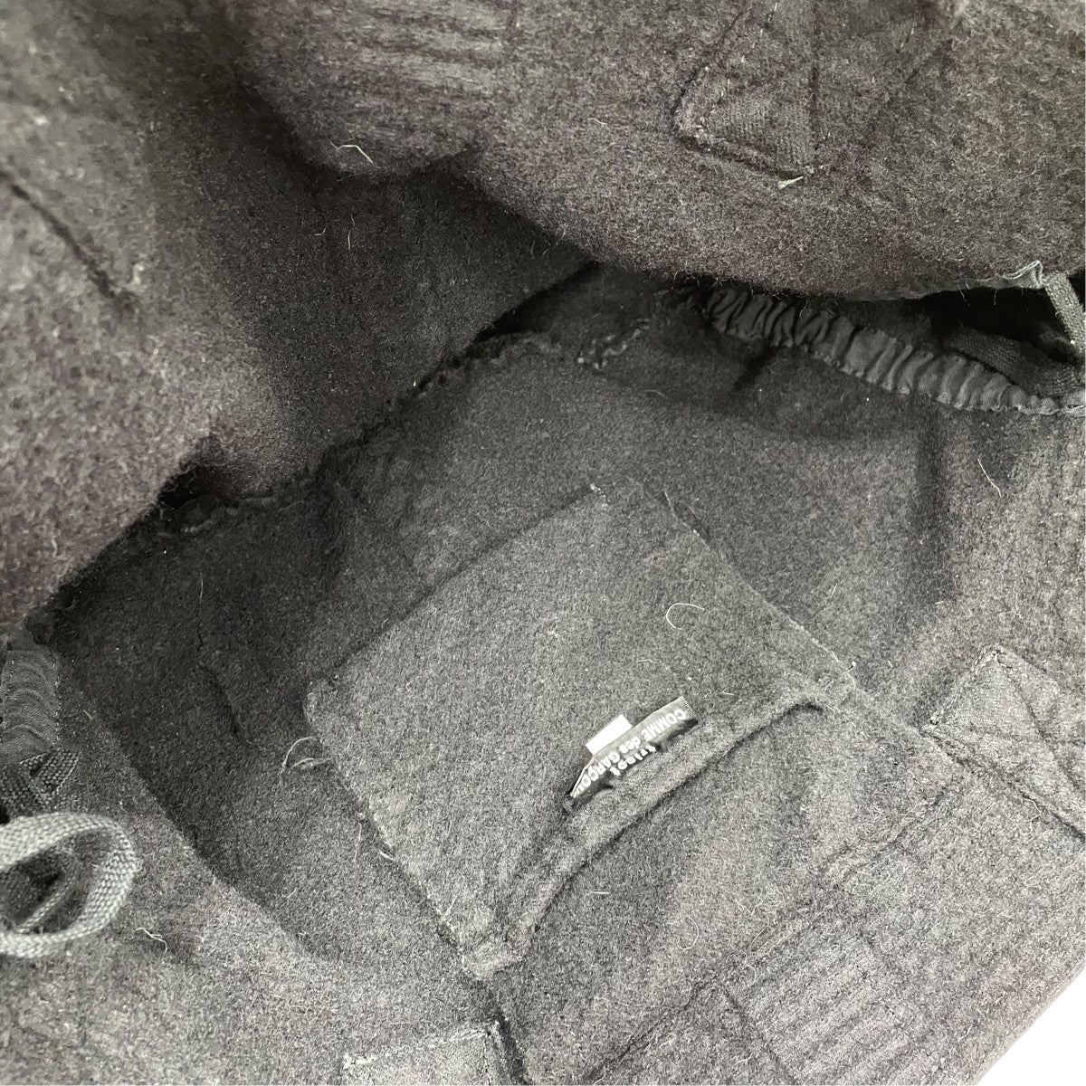 tricot COMME des GARCONS 縮絨フリルトートハンドバッグTT-K209 古着・中古-4枚目のアイテム画像