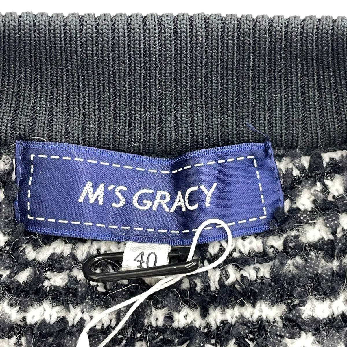 M’S GRACY 23AWツィードライクジップアップニットブルゾンKA-318605 古着・中古-5枚目のアイテム画像