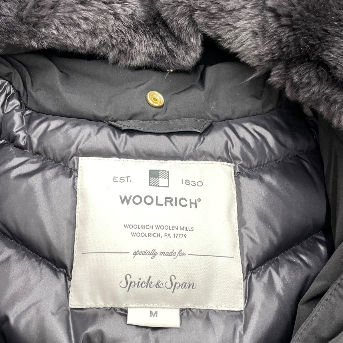 WOOLRICH×Spick and Span ダウンコートWWOU0429 古着・中古-5枚目のアイテム画像
