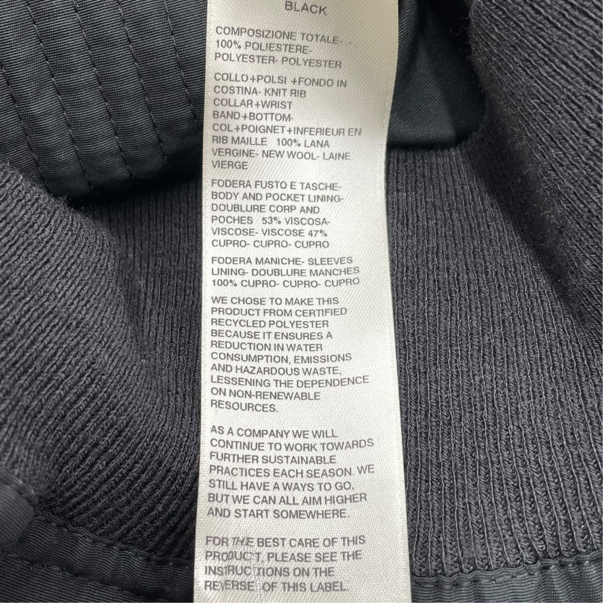 RICK OWENS BAUHAUS FLIGHTブルゾンRU01B1791-TFR 古着・中古-7枚目のアイテム画像