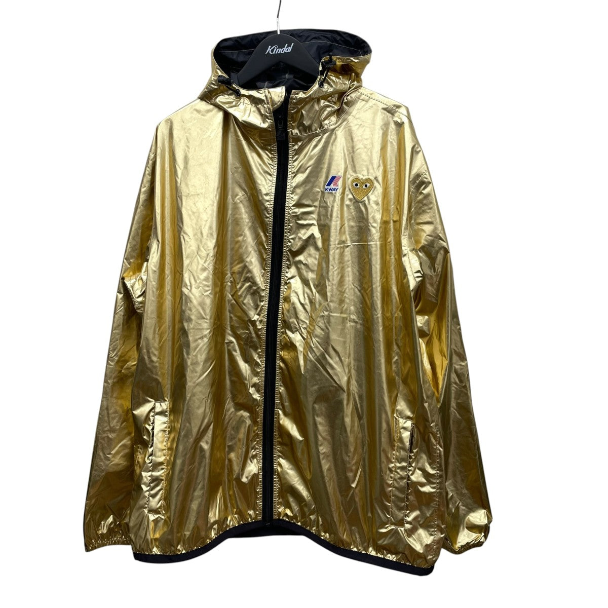 PLAY COMME des GARCONS×K-WAY FULL ZIPナイロンジャケット 古着・中古-1枚目のアイテム画像