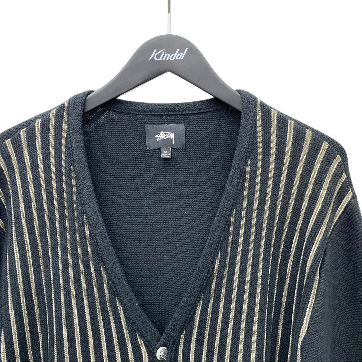 stussy Vネックニットカーディガン217048 古着・中古-3枚目のアイテム画像