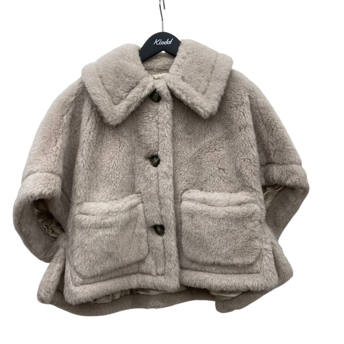 MaxMara テディベアケープ 古着・中古-1枚目のアイテム画像